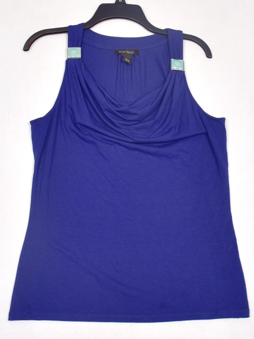 White House Black Market Women's Sleevless Blouse Blue Size Medium